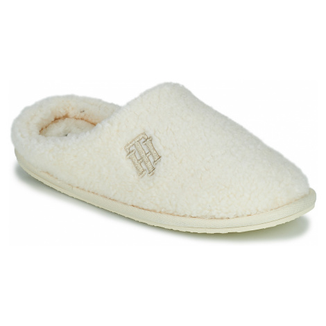 Tommy Hilfiger Th Monogram Shiny Home Slipper Bílá