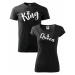 Párová trička - Hlavičky - king&queen