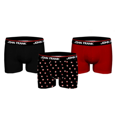 Pánské boxerky John Frank JF3B-CH-02 3PACK