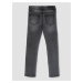 Tmavě šedé klučičí slim fit džíny s vyšisovaným efektem name it Theo