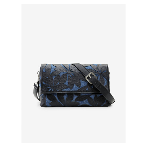 Modro-černá dámská vzorovaná kabelka Desigual Onyx Venecia 2.0