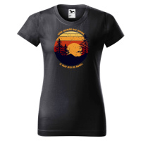 DOBRÝ TRIKO Dámské tričko s potiskem Cestování Barva: Ebony grey