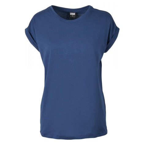 Ladies Extended Shoulder Tee - darkblue Urban Classics