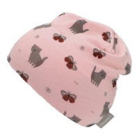 Sterntaler Čepice Slouch Butterfly/Cat pink