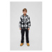 Košile dětská Brandit Checkshirt Kids - white/black