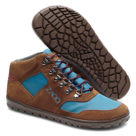 Barefoot outdoorová obuv Zaqq - Hiqe mid Blue marine