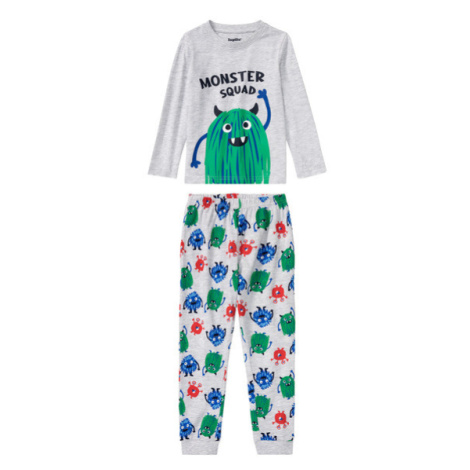lupilu® Chlapecké pyžamo s BIO bavlnou (světle šedá vzorovaná)