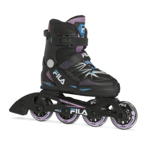 Juniorské kolečkové brusle FILA SKATES X-ONE G BLACK PINK LIGHTBLUE