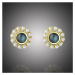 Éternelle Náušnice s perlou a opálem Christelle - modrý opál E1201 Zlatá