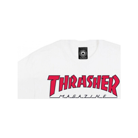 Thrasher T-shirt outlined Bílá