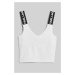 Top karl lagerfeld jeans klj klj logo bra top white