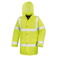 Result Unisex reflexní dálniční kabát R218X Fluorescent Yellow