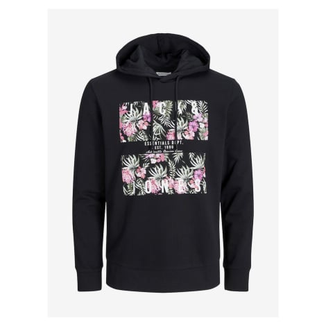 Černá pánská mikina s kapucí Jack & Jones Chill