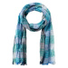 Šála camel active plaid scarf modrá