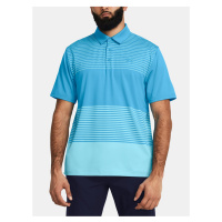 Světle modré sportovní tričko Under Armour UA Playoff 3.0 Stripe Polo