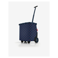 Červeno-modrý puntíkovaný nákupní vozík na kolečkách Reisenthel Carrycruiser Frame Mixed Dots Re