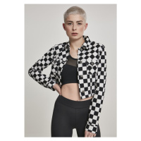 Ladies Short Check Twill Jacket