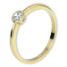 Brilio Zásnubní prsten ze žlutého zlata se zirkonem 226 001 01079