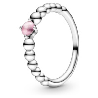 Pandora Stříbrný prsten pro ženy narozené v říjnu 198867C09