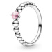 Pandora Stříbrný prsten pro ženy narozené v říjnu 198867C09