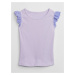 Světle fialové holčičí tričko s madeirou GAP