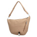 Trendy dámská koženková crossbody kabelka Tabira, taupe