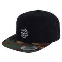 Kšiltovka Meatfly Gruman Premium Snapback, bílá Round/černá/zelená Camo