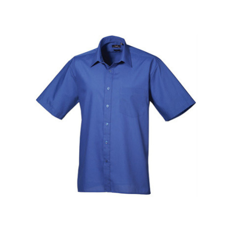 Premier Workwear Pánská košile s krátkým rukávem PR202 Royal -ca. Pantone 286