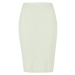 Ladies Rib Knit Midi Skirt - lightmint