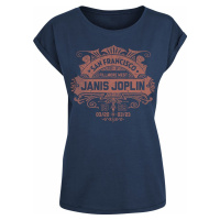 Janis Joplin San Francisco 1966 Dámské tričko námořnická modrá