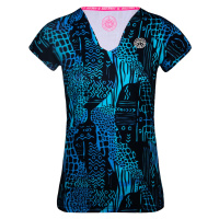 Dámské tričko BIDI BADU Bella 2.0 Tech V-Neck Tee Blue