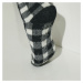 Bačkorové ponožky s kožešinovou imitací, kostkovaný design