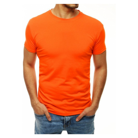 Dstreet Jednoduché oranžové tričko