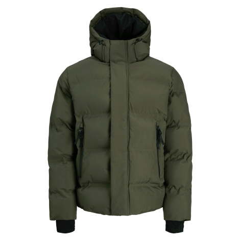 JACK &amp; JONES Zimní bunda &#039;JCOFusion&#039; tmavě zelená