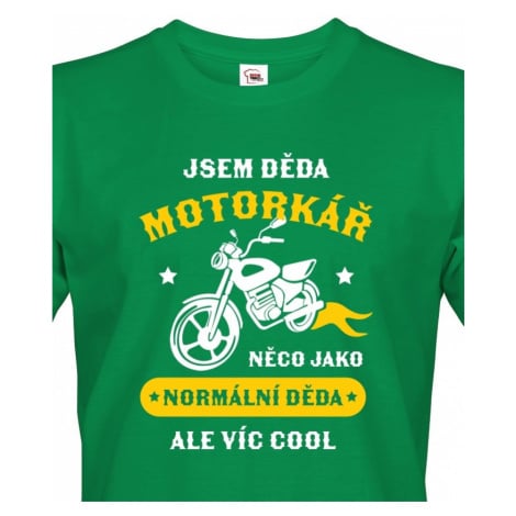 Pánské tričko pro dědu motorkáře - ideální dárek k narozeninám BezvaTriko