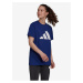 Modré dámské sportovní tričko adidas Performance Future Icons Logo - Dámské