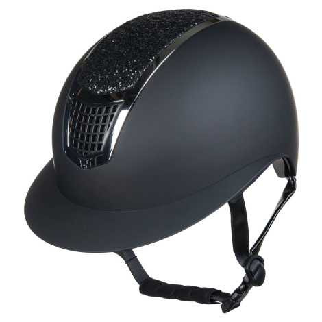 Helma jezdecká Glamour Shield HKM, black/silver