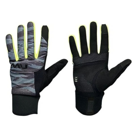 Pánské cyklistické rukavice NorthWave Fast Gel Glove Anthra/Yellow Flu North Wave