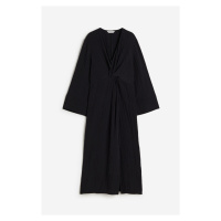 H & M - Šaty's uzlovým detailem - černá