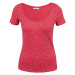 Tmavě růžové dámské puntíkované tričko ORSAY