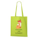 DOBRÝ TRIKO Bavlněná taška s potiskem Liška Barva: Apple green