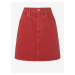 Červená dámská džínová sukně Pepe Jeans