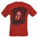 The Rolling Stones Psychedelic Tongue Tričko červená
