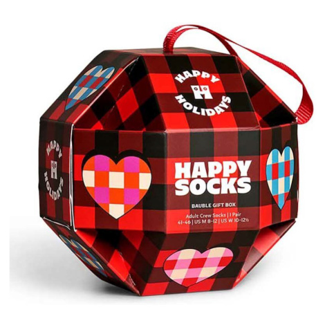 Ponožky Happy Socks Bauble Sock Gift Box červená barva