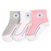 CONVERSE Ponožky pink / šedá / bílá