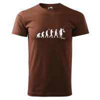DOBRÝ TRIKO Pánské tričko s potiskem Evoluce rybáře