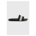 Pantofle Calvin Klein Jeans SLIDE PRINTED LOGO W dámské, černá barva, YW0YW01244
