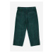 Dětské kalhoty Bobo Choses zelená barva, vzorované