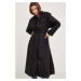 Trench kabát Answear Lab dámský, černá barva, přechodný