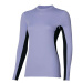 Mizuno MID WEIGHT CREW Dámské termo triko s dlouhým rukávem, fialová, velikost